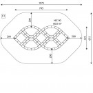 JUMPOO 2223 trampoline 745x325cm thumbnail