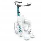 Nedtrekksapparat FITNESS 1125 for rullestolbrukere – farge C18 teal, vist med rullestol thumbnail