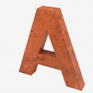 Store bokstaver i stål for uteområder 1,4m thumbnail