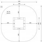 JUMPOO 2213 Trampoline 200x200cm thumbnail