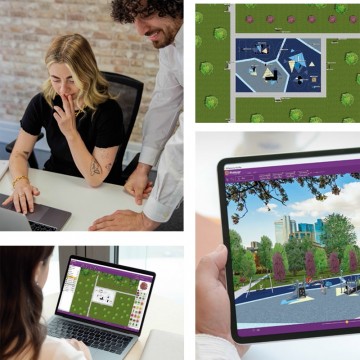 3D tegning av uteområde - prosjektering og design