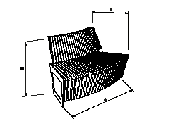 Ref. A B H UM3D66 1285 700 860 mm