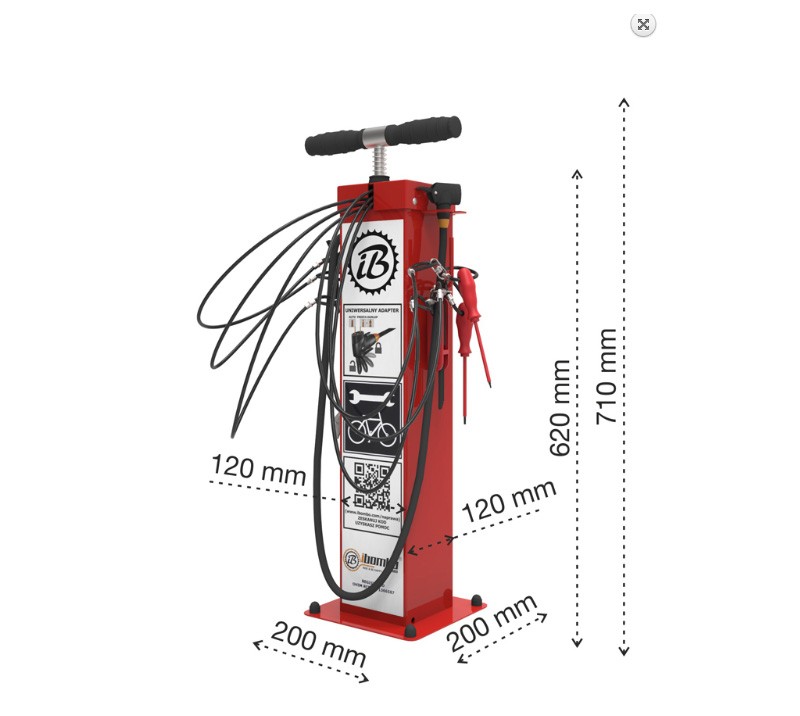 IBOMBO MINI er en kompakt stasjon hvor man finner det mest nødvendige verktøyet og pumpe. Vi tilpasser ditt behov!